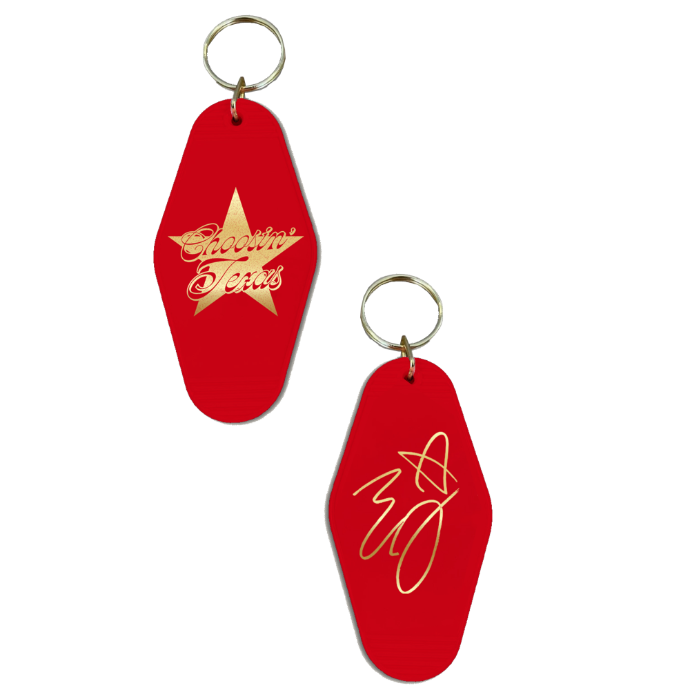'Choosin' Texas' Motel Room Keychain