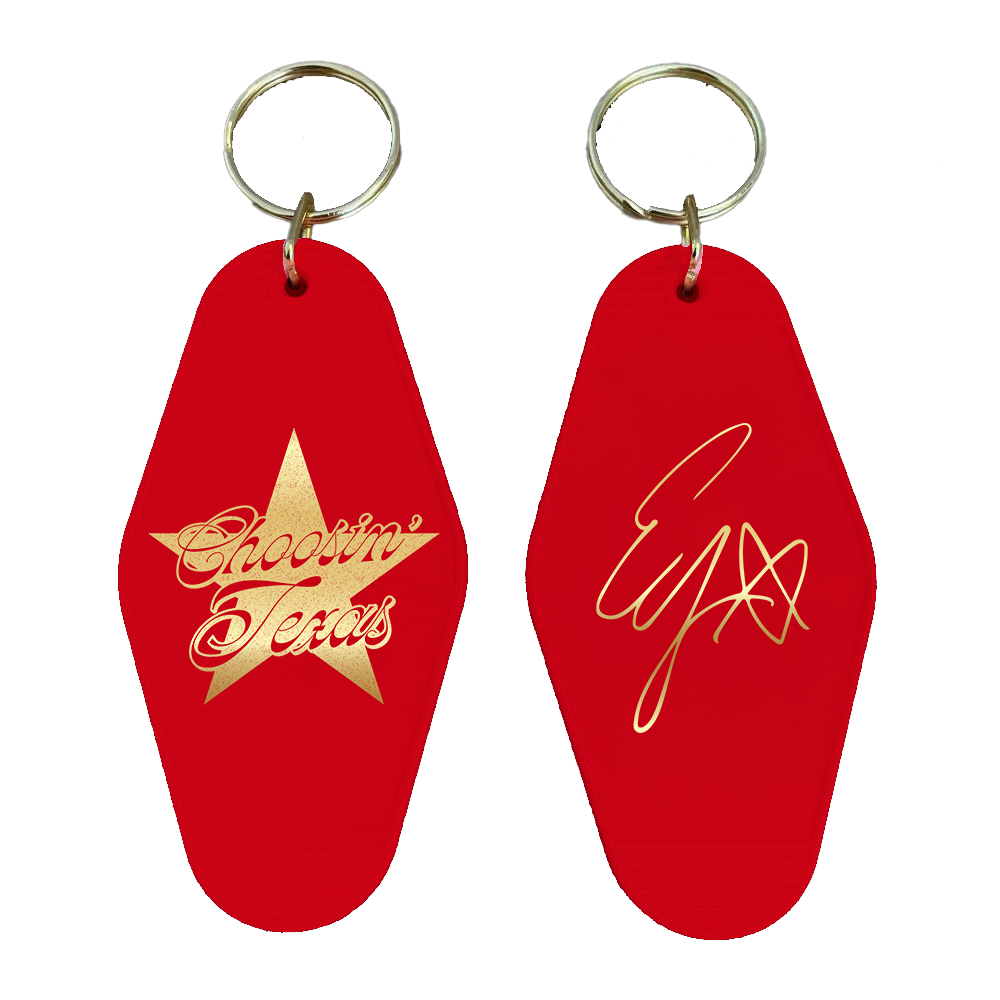 Choosin' Texas Motel Room Keychain