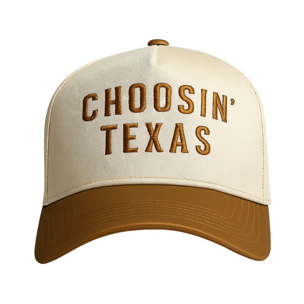 Choosin' Texas - Khaki and Brown Trucker Hat