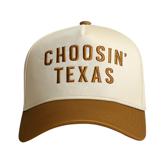 Choosin' Texas - Khaki and Brown Trucker Hat