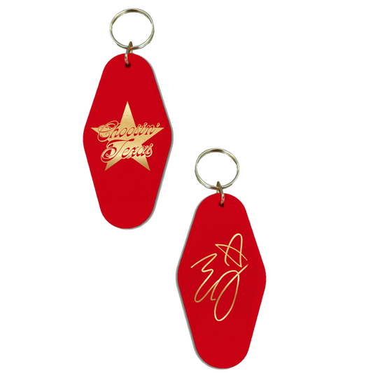 'Choosin' Texas' Motel Room Keychain
