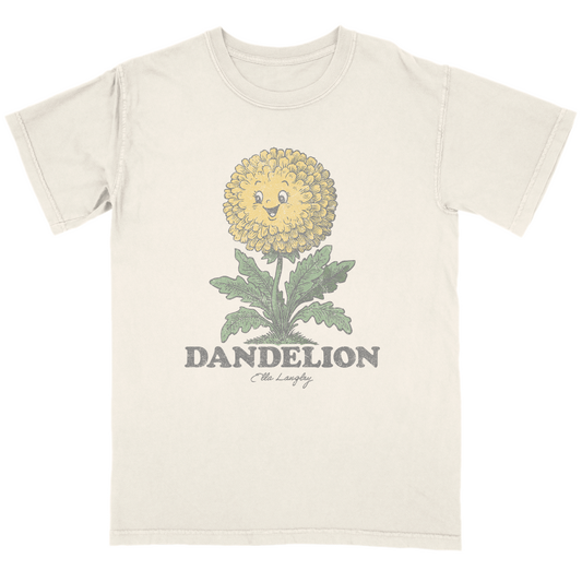 Ivory Groovy Dandelion Tee - PRE ORDER